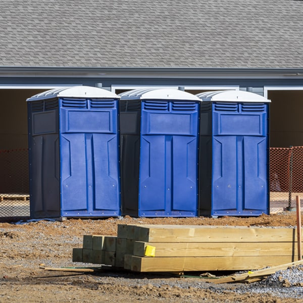 is there a specific order in which to place multiple portable restrooms in Millerville